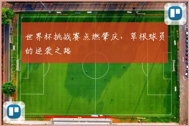 世界杯挑战赛点燃肇庆，草根球员的逆袭之路